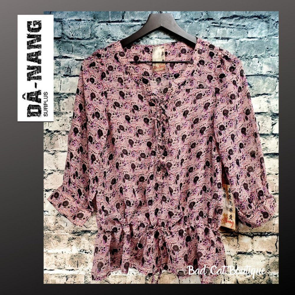 Da-Nang | Indo-Chine Fresh Sugar Boho Silk Blouse